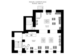 Nuomojamos 140 kv.m prekybos/paslaugų patalpos Pylimo/Vingrių g., Senamiestyje, Vilniuje 19