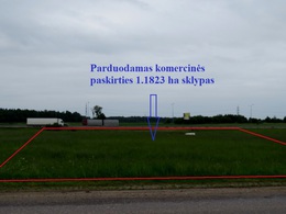 Parduodamas komercinis sklypas degalinės statybai su detaliuoju planu šalia automagistralės Kaunas-Vilnius ties Rumšiškėmis 2