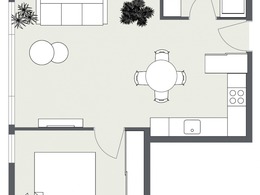 Parduodamas butas Pievų Tako g. 36a, , Klaipėdoje, 44.32 kv.m ploto, 2 kambariai 3