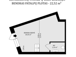 Parduodamos patalpos Polocko g. 26, Užupyje, Vilniuje, 22.52 kv.m ploto 16