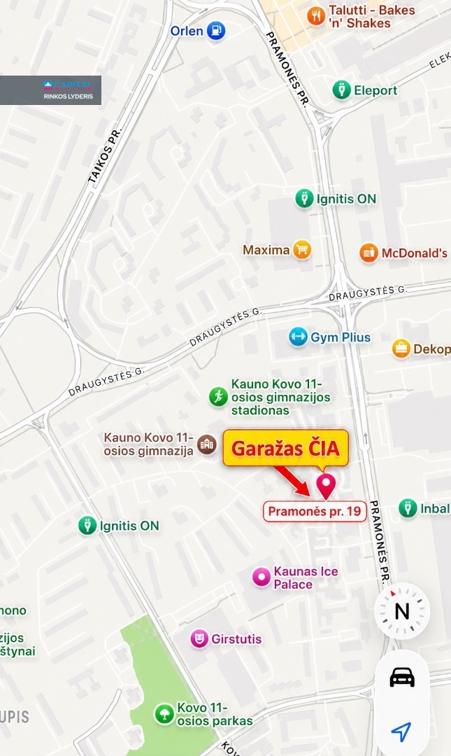 Parduodamos patalpos Pramonės pr. 19-207, Dainavoje, Kaune, 27.75 kv.m ploto